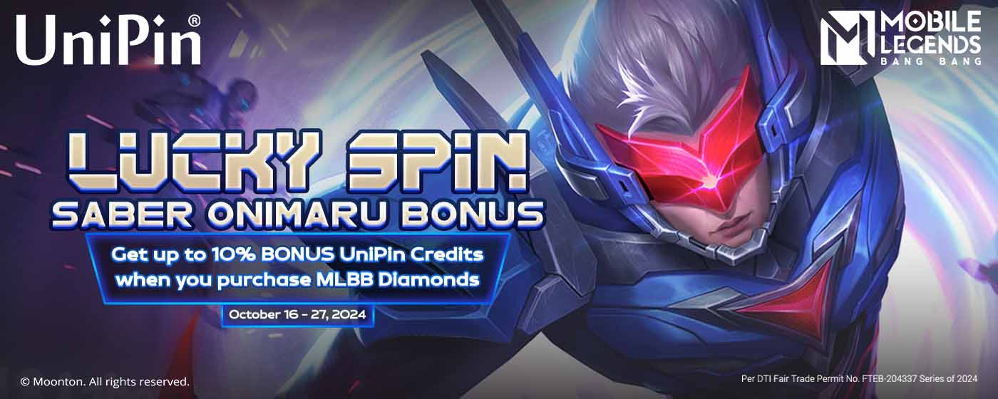 Lucky Spin Saber Onimaru Bonus (PH)